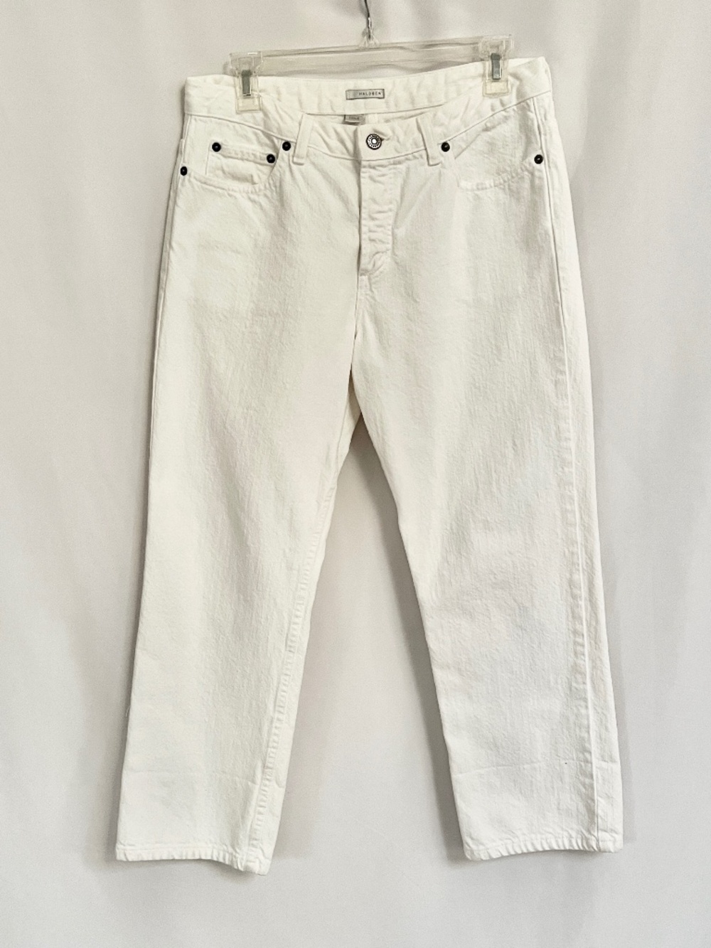 Halogen Straight-Leg Denim 100% Cotton White Jeans Size 8